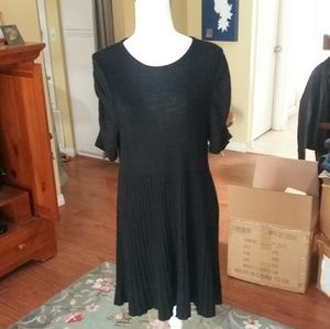 LANE BRYANT Black Knit Dress